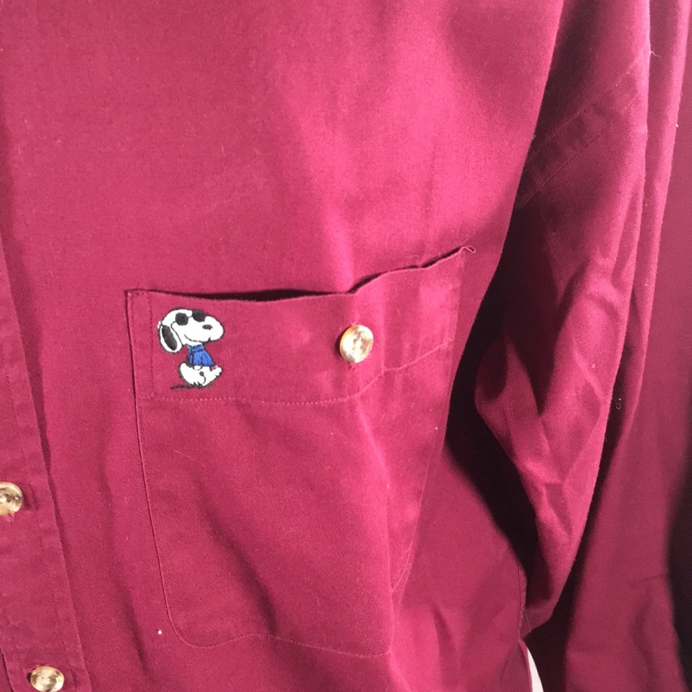 Vintage Peanuts Button Down Snoopy Shirt